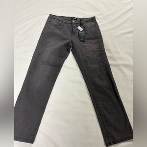 Bluenotes Men’s Straight Jeans in Charcoal Gray
